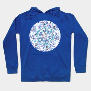 The Blues - Watercolour Mandala Hoodie